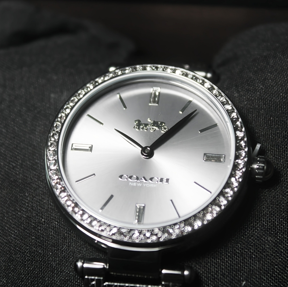 ✨Brand New Coach Madison Women’s Dark Grey Stainless Grey Dial Watch 14504099